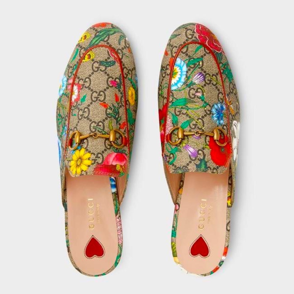 Gucci Horsebit Flora Princetown